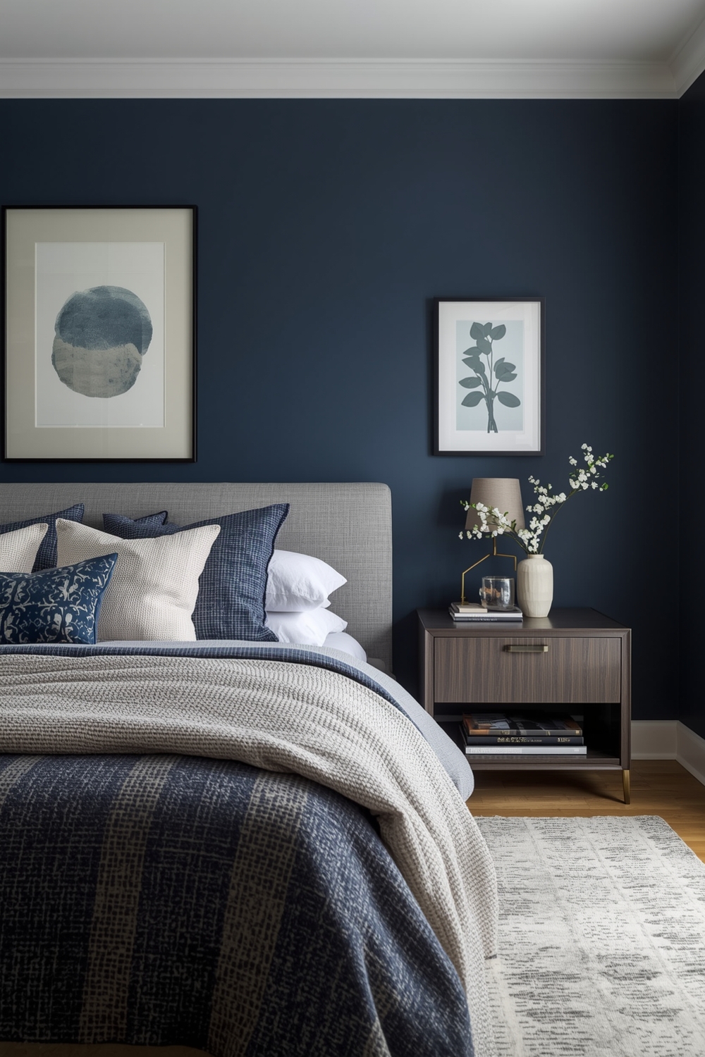 Minimalist Blue Bedroom Layouts