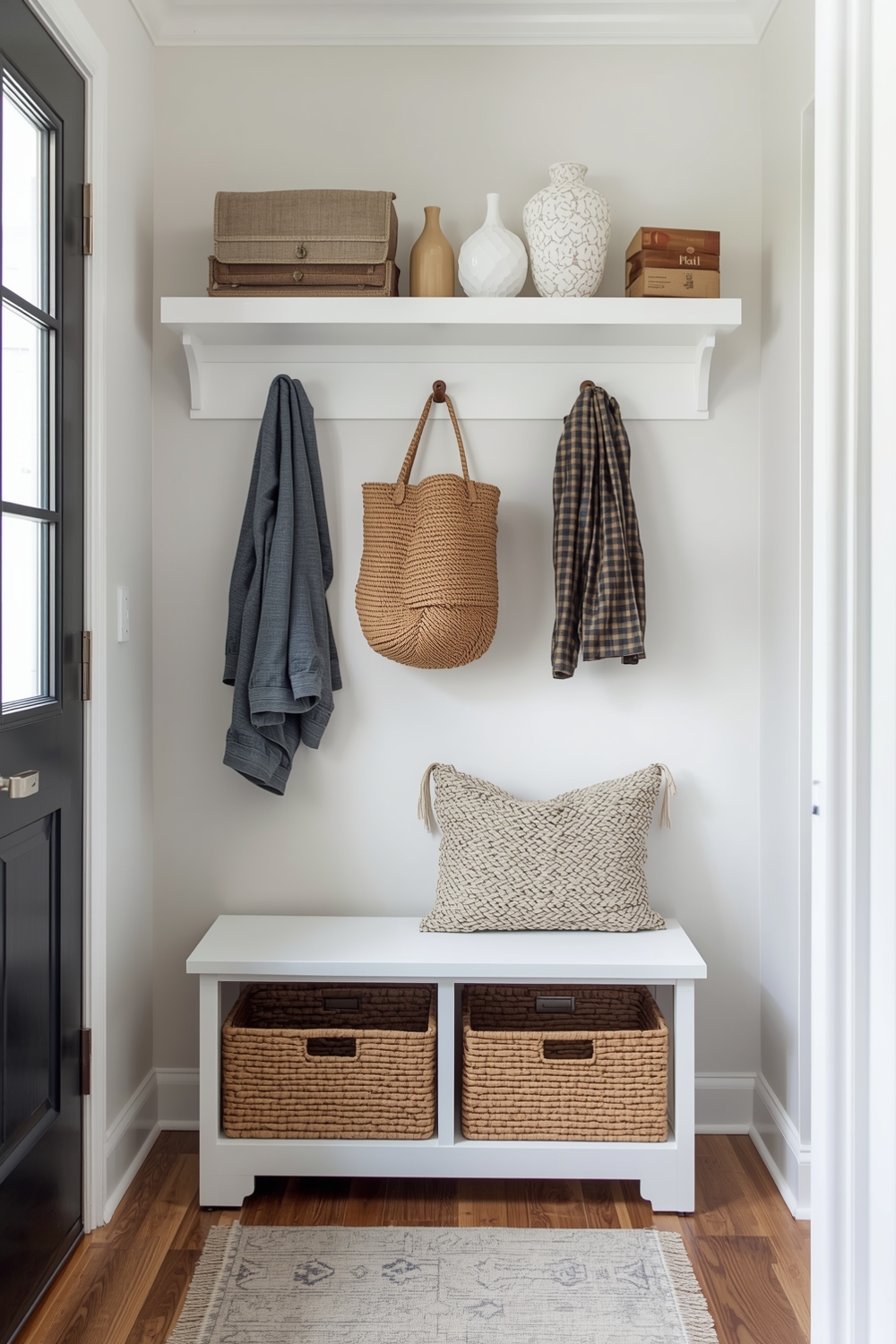Minimalist Small Entryway Organization