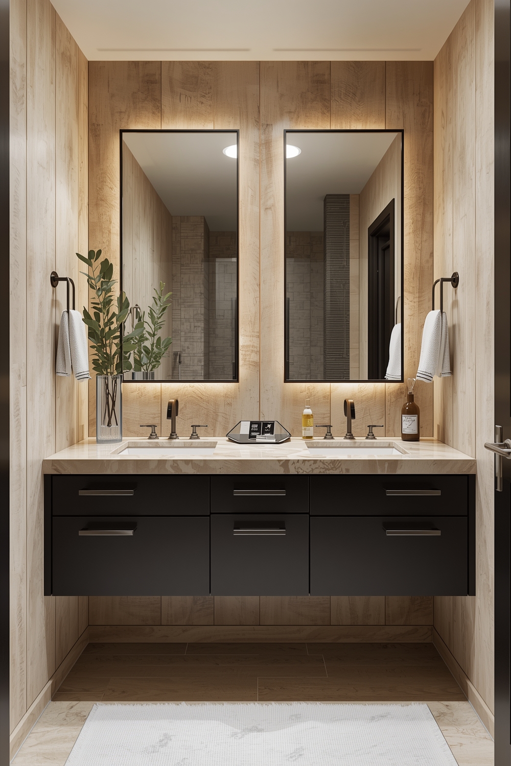 Modern Bathroom Mirror Layouts