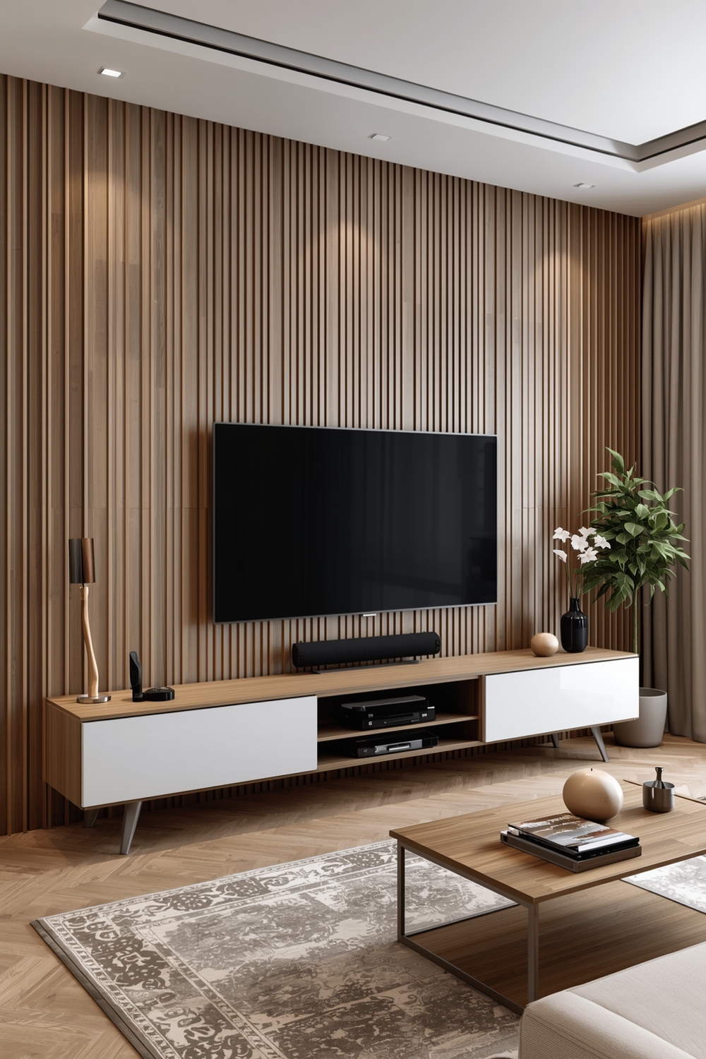 Modern Living Room TV Wall Layouts