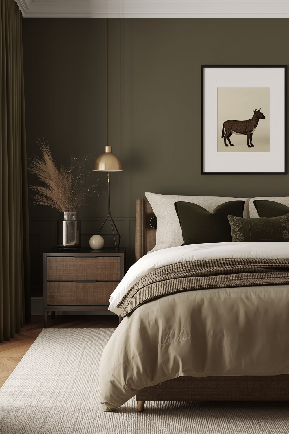 Modern Olive Green Bedroom Designs