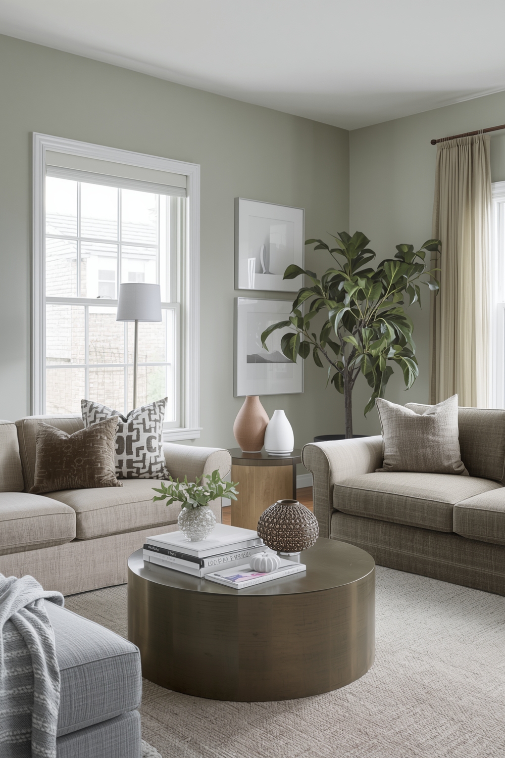 Modern Sage Green Living Room Ideas