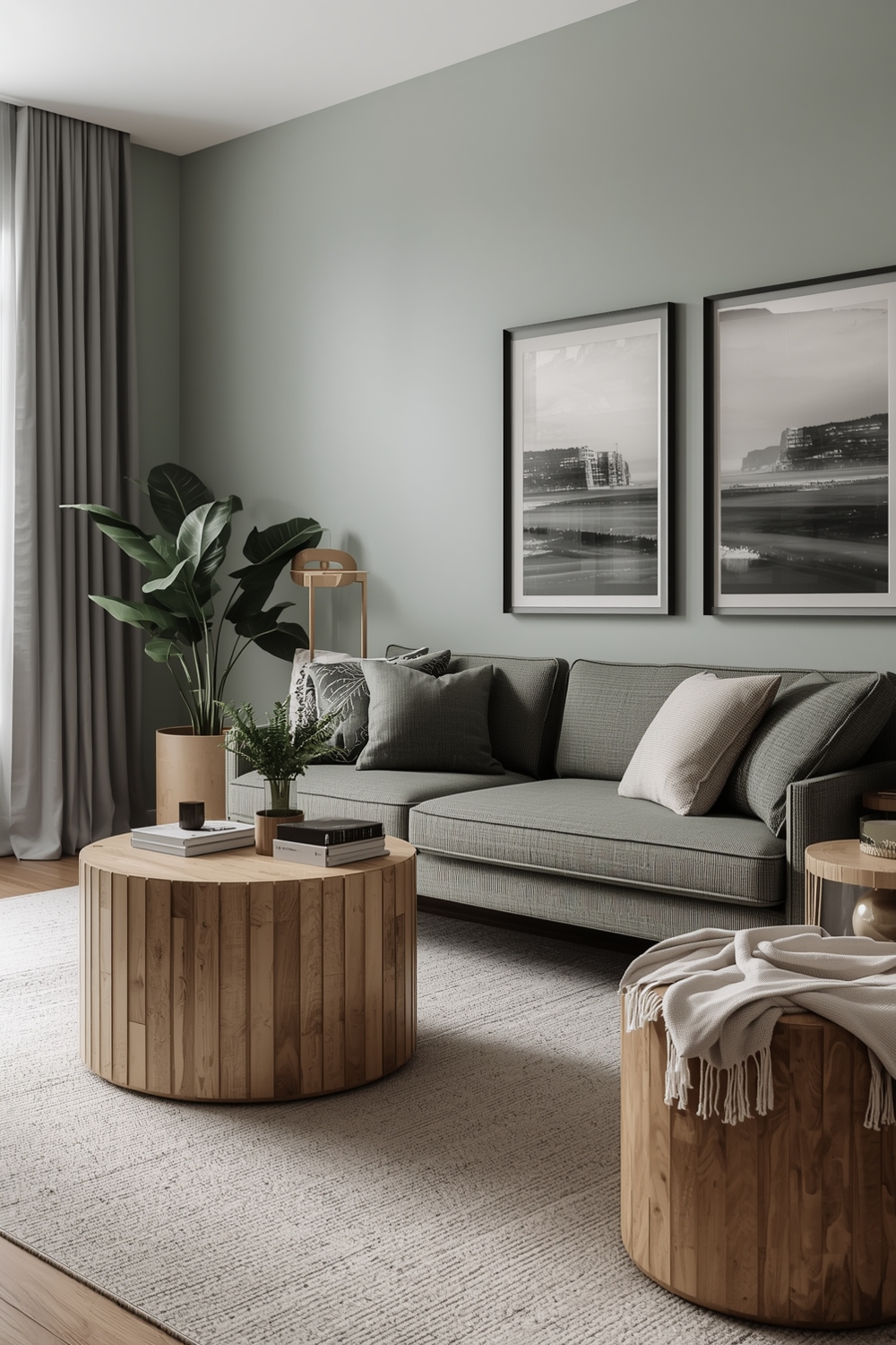Modern Sage Green Living Room Inspiration