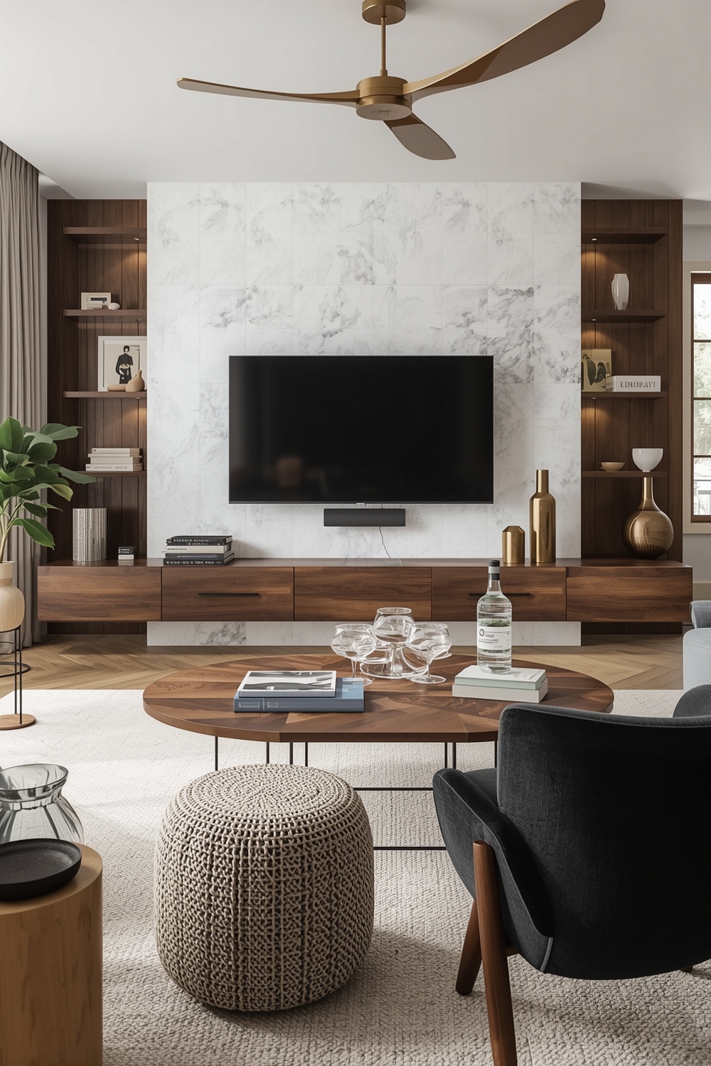 Modern TV Wall Ideas for Living Rooms