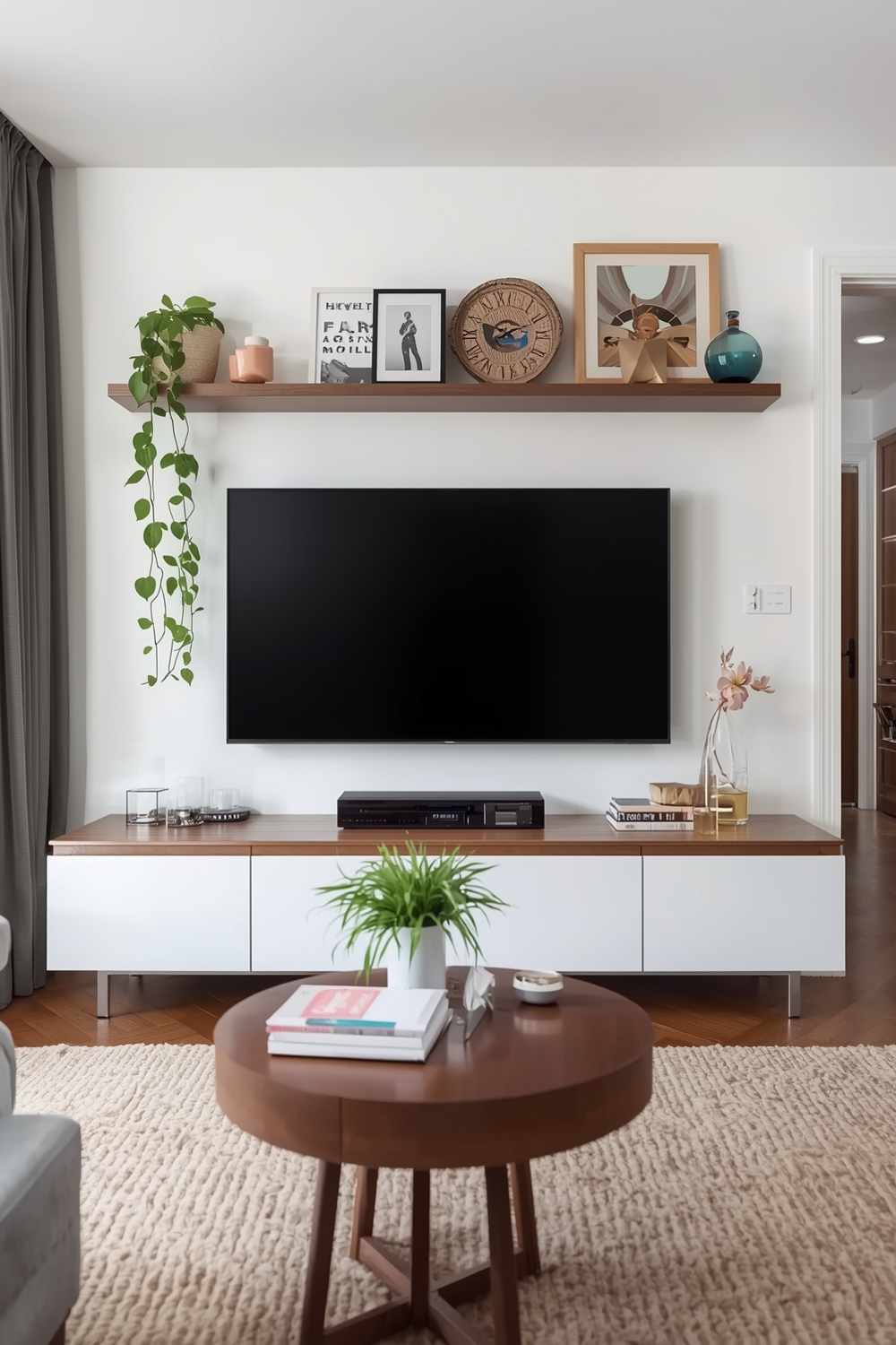 Modern TV Wall Layout Inspiration