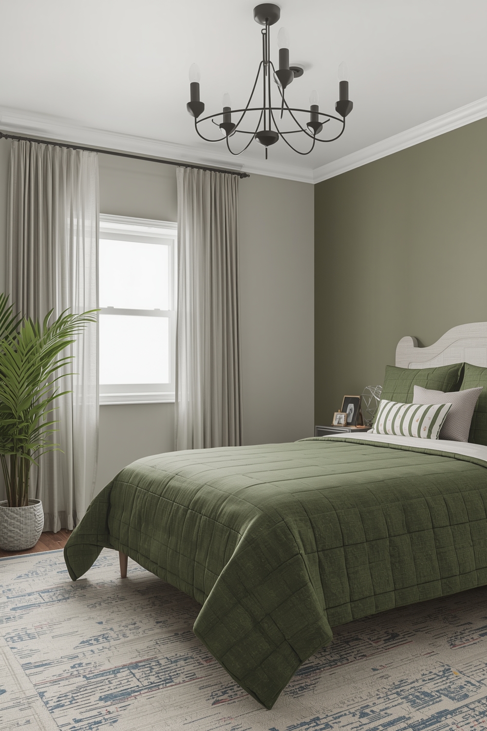 Olive Green Bedroom Accent Ideas