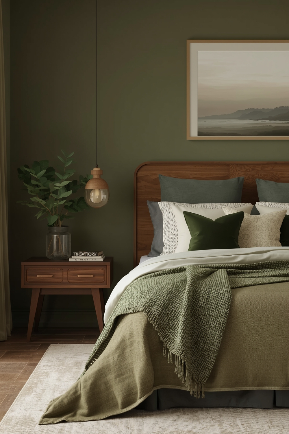 Olive Green Bedroom Color Inspiration