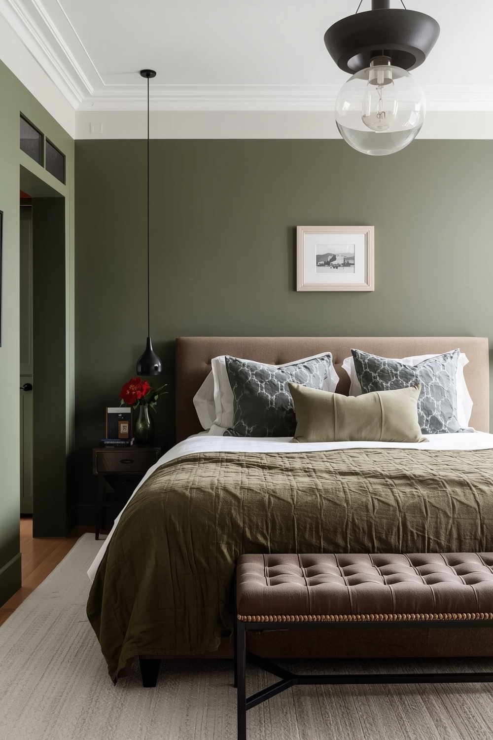 Olive Green Bedroom Ideas Designs for Modern Homes