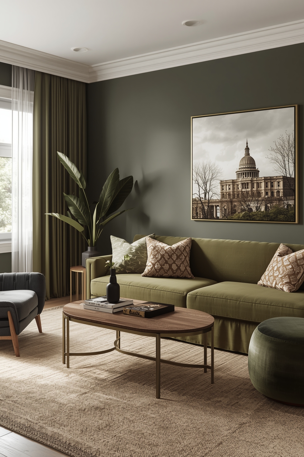 Olive Green Living Room Decor Layouts