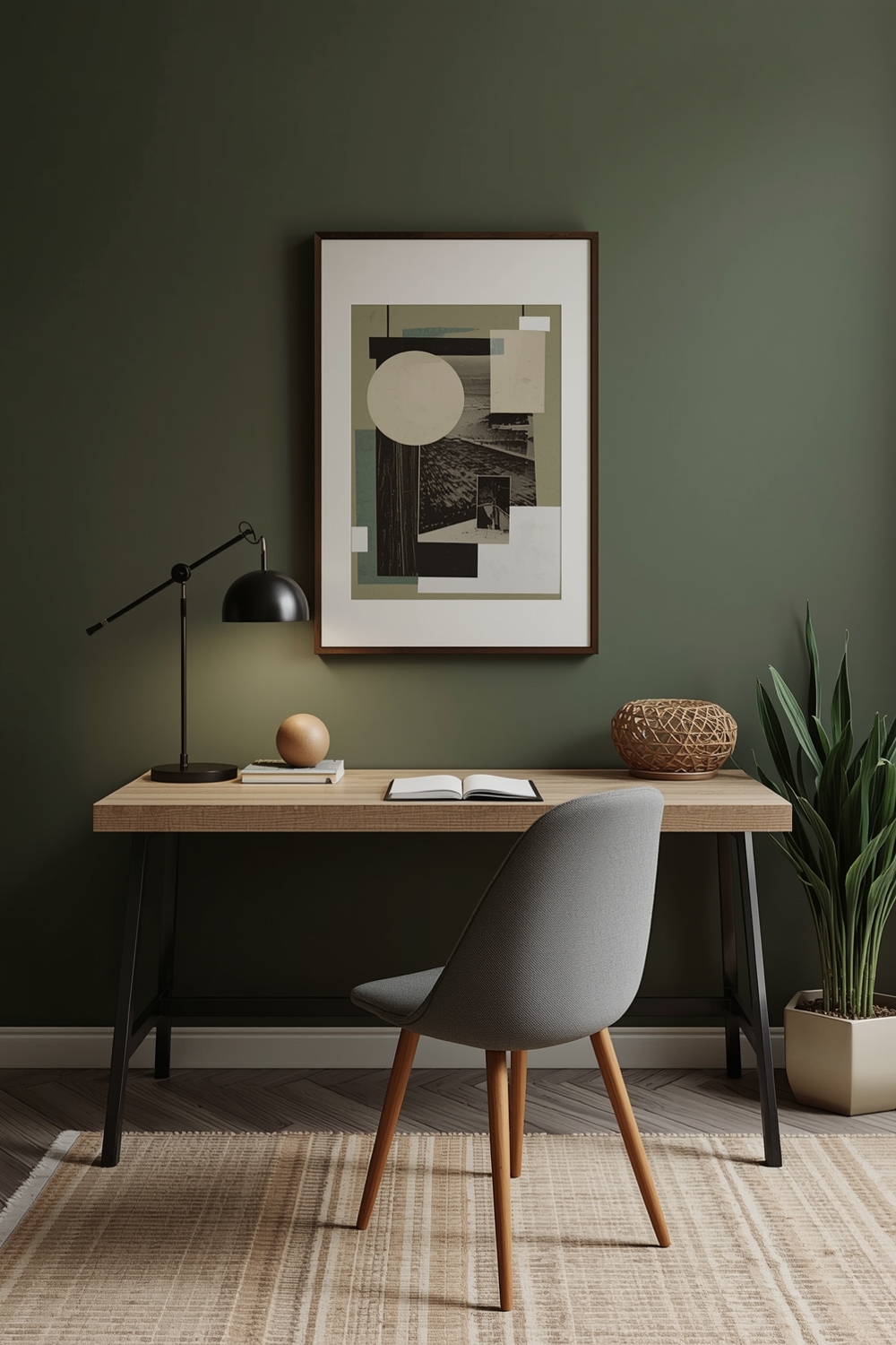 Olive Green Living Room Workspace Layouts