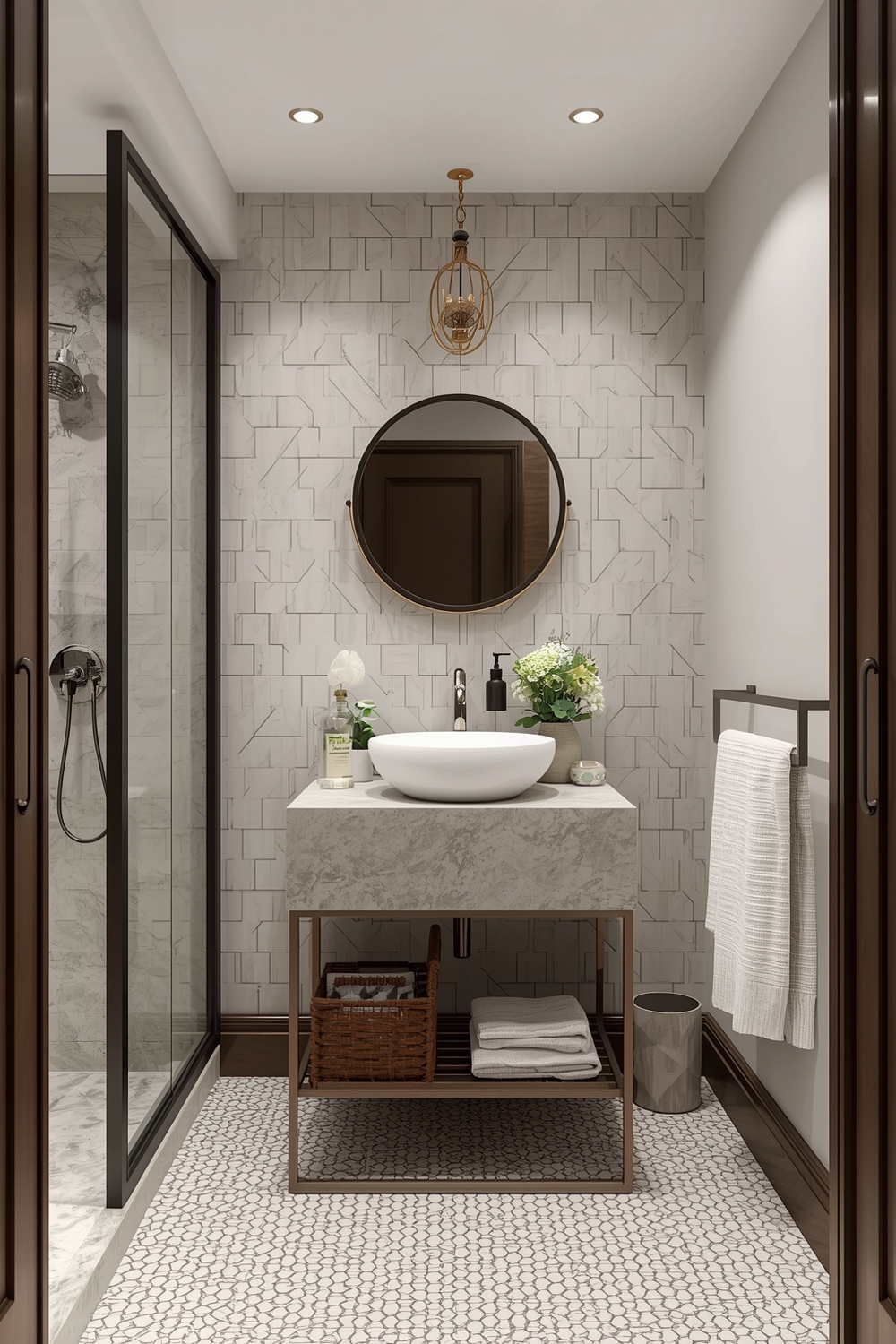 Open Concept Small Bathroom Layouts