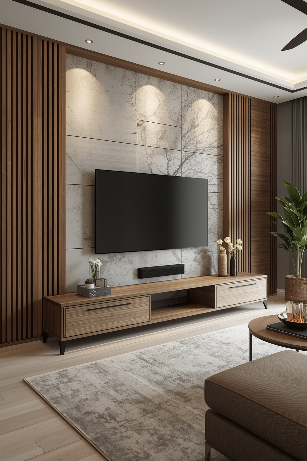 Open Concept TV Wall Designs