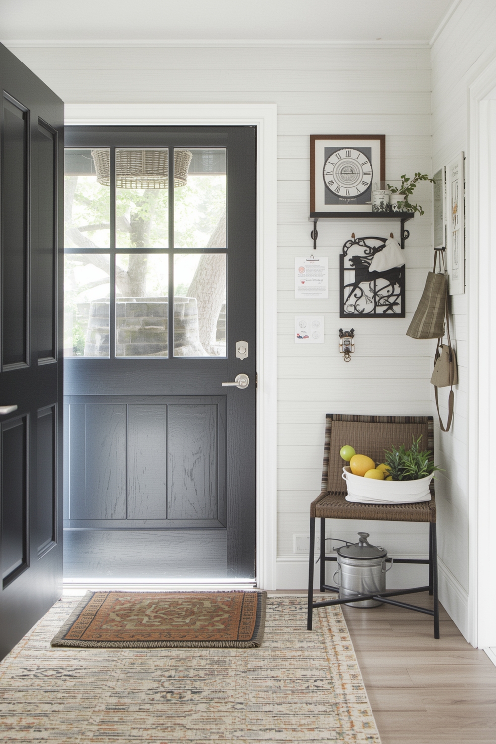 Organized Small Entryway Layout