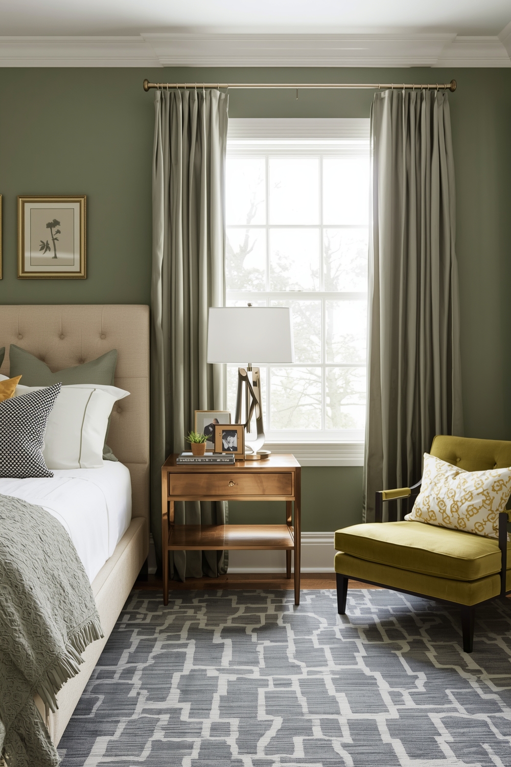 Sage Green Bedroom Accent Ideas