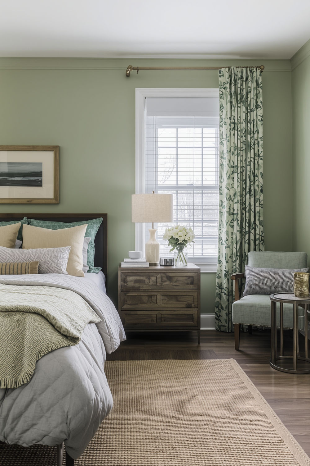 Sage Green Bedroom Accent Ideas