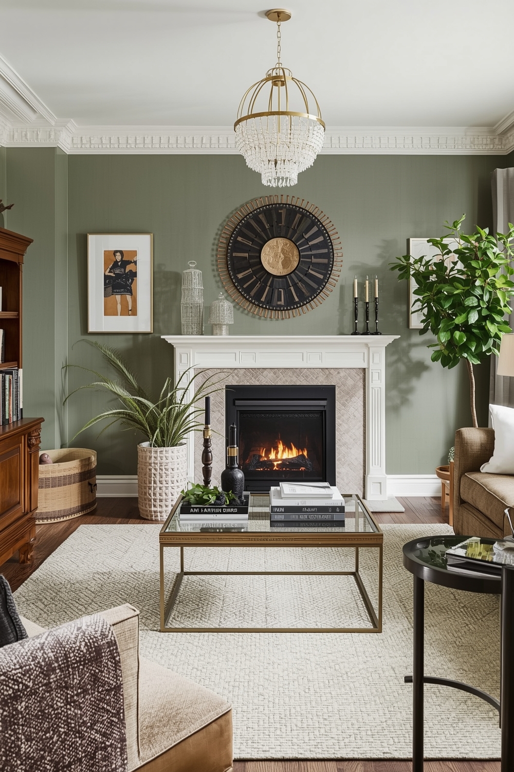 Sage Green Living Room Accent Ideas