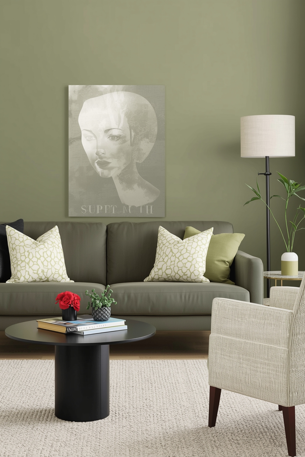 Sage Green Living Room Accent Ideas
