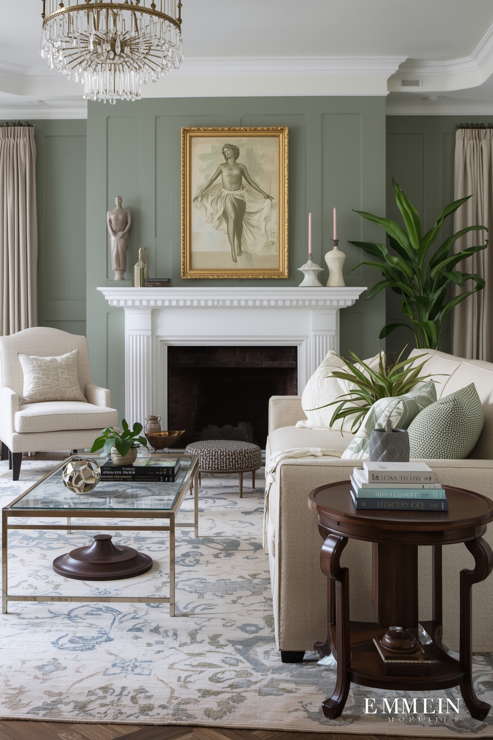 Sage Green Living Room Accent Ideas