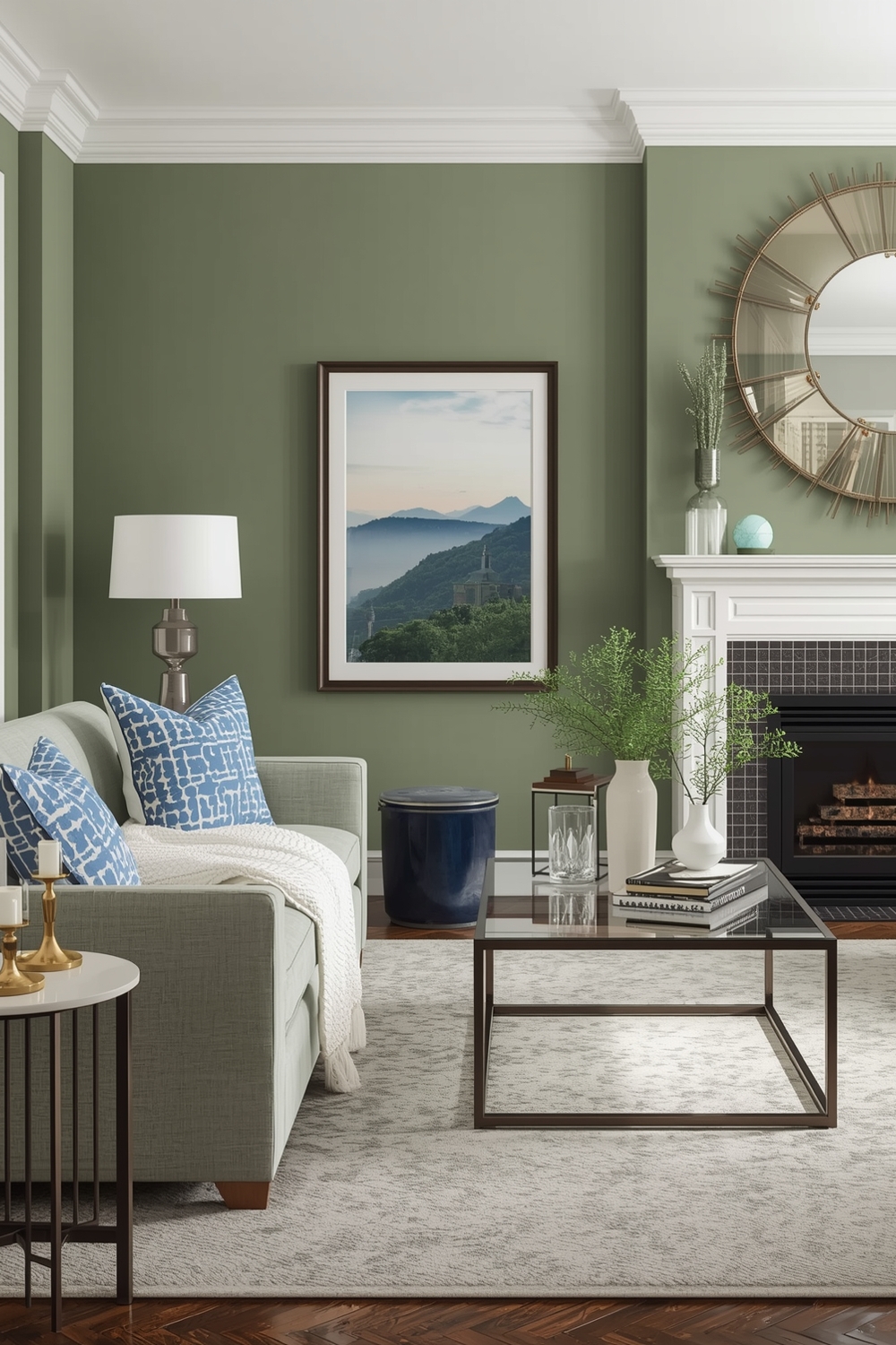Sage Green Living Room Accent Layouts