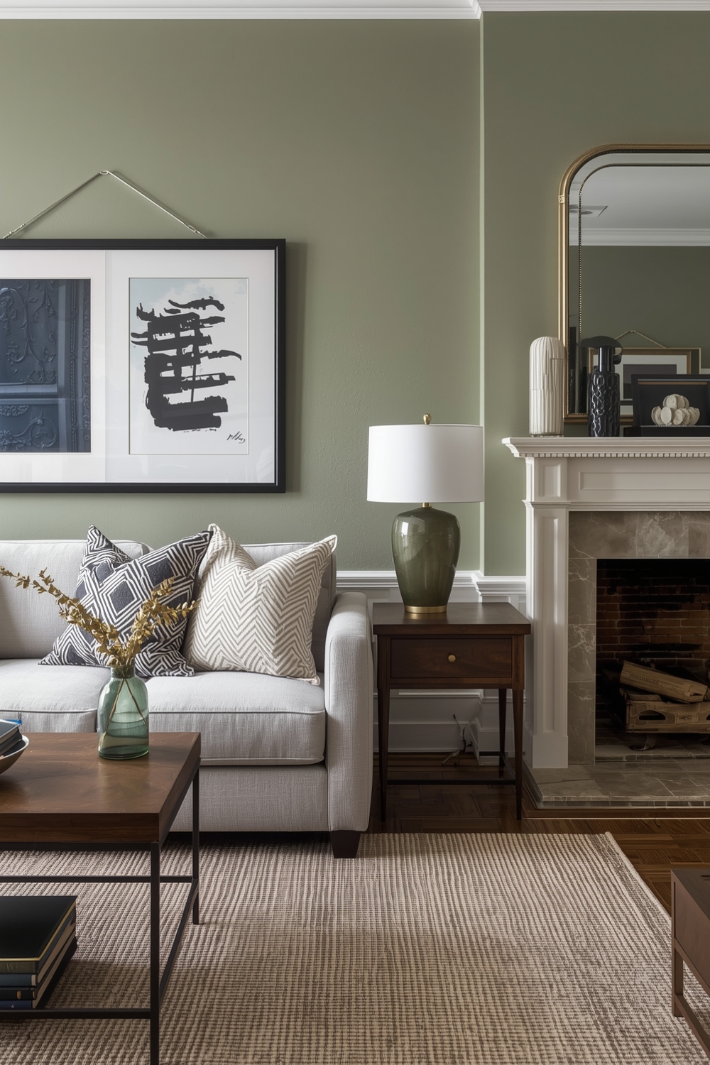 Sage Green Living Room Color Inspiration