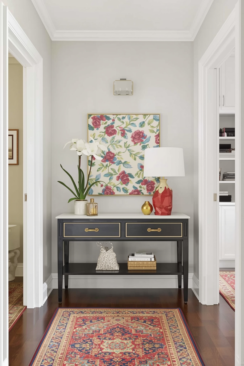 Small Entryway Lighting and Color