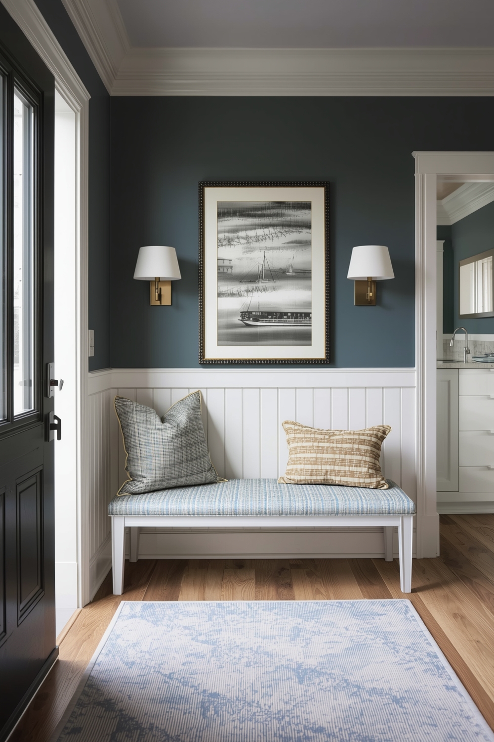 Small Entryway with Seating