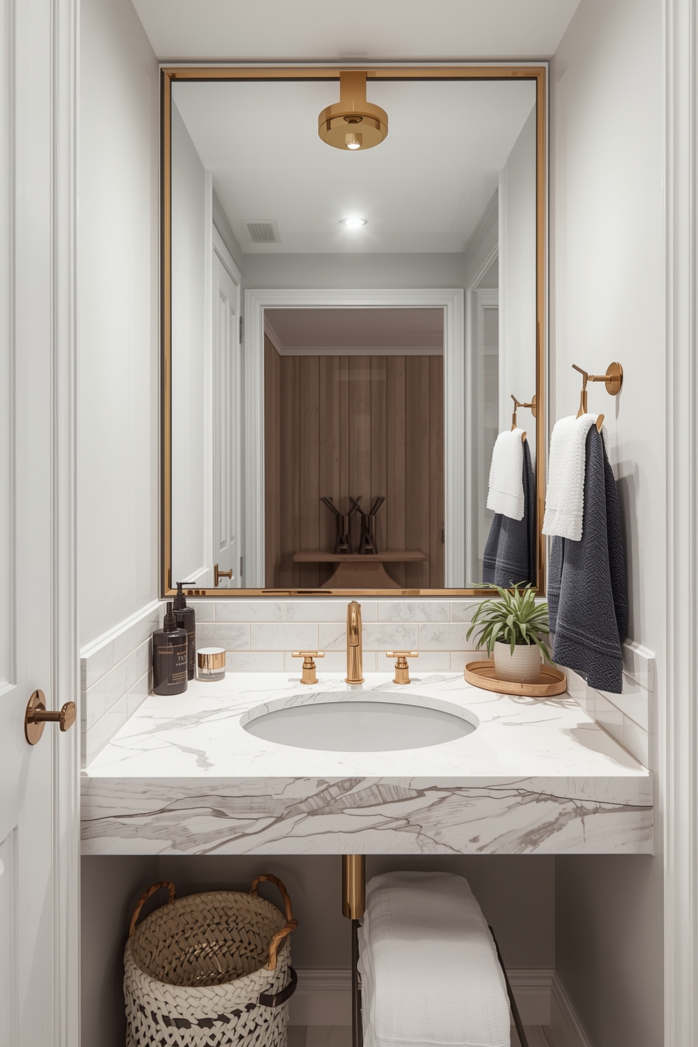 Space-Saving Bathroom Mirror Designs