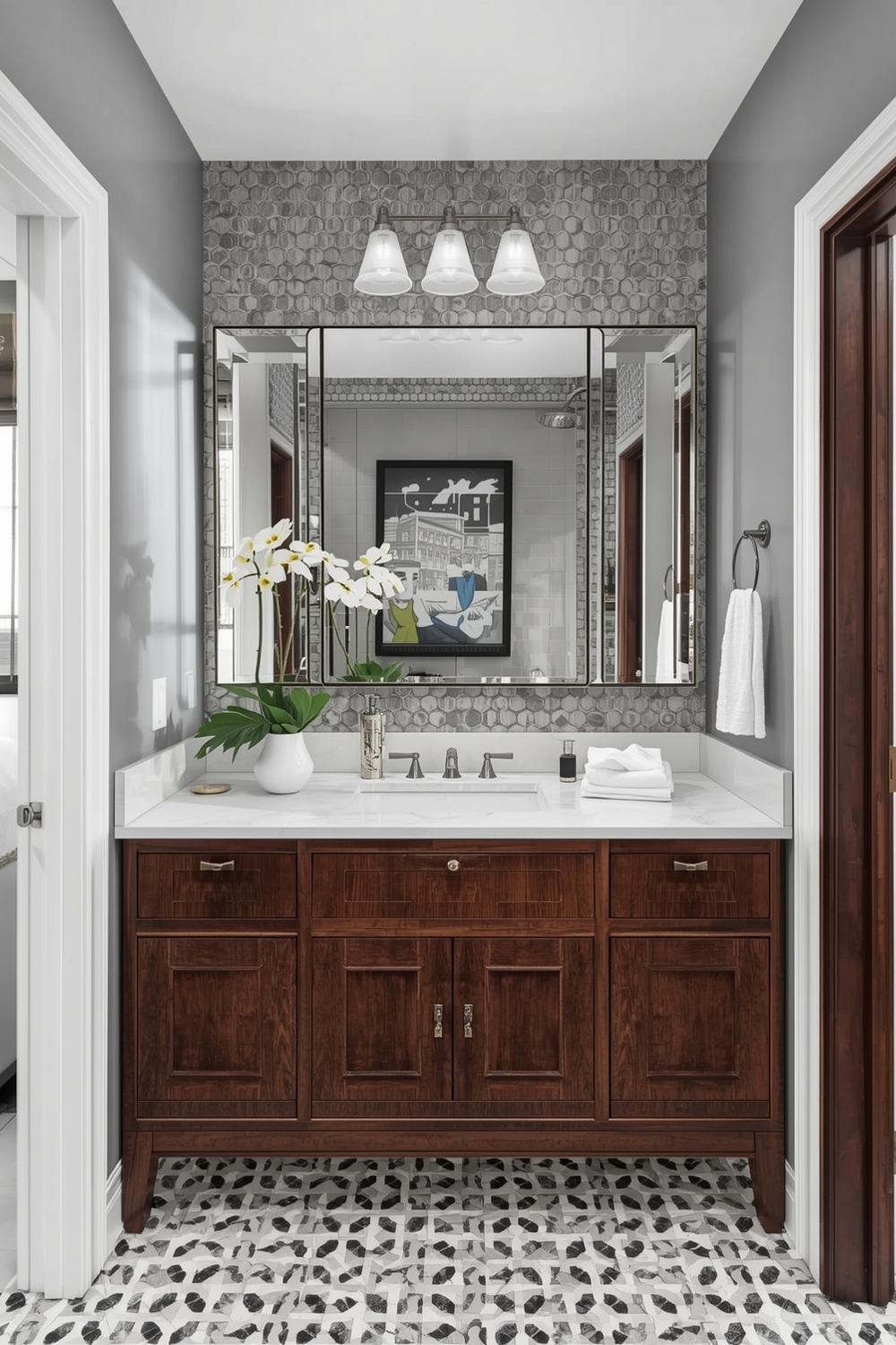 Stylish Bathroom Mirror Layouts