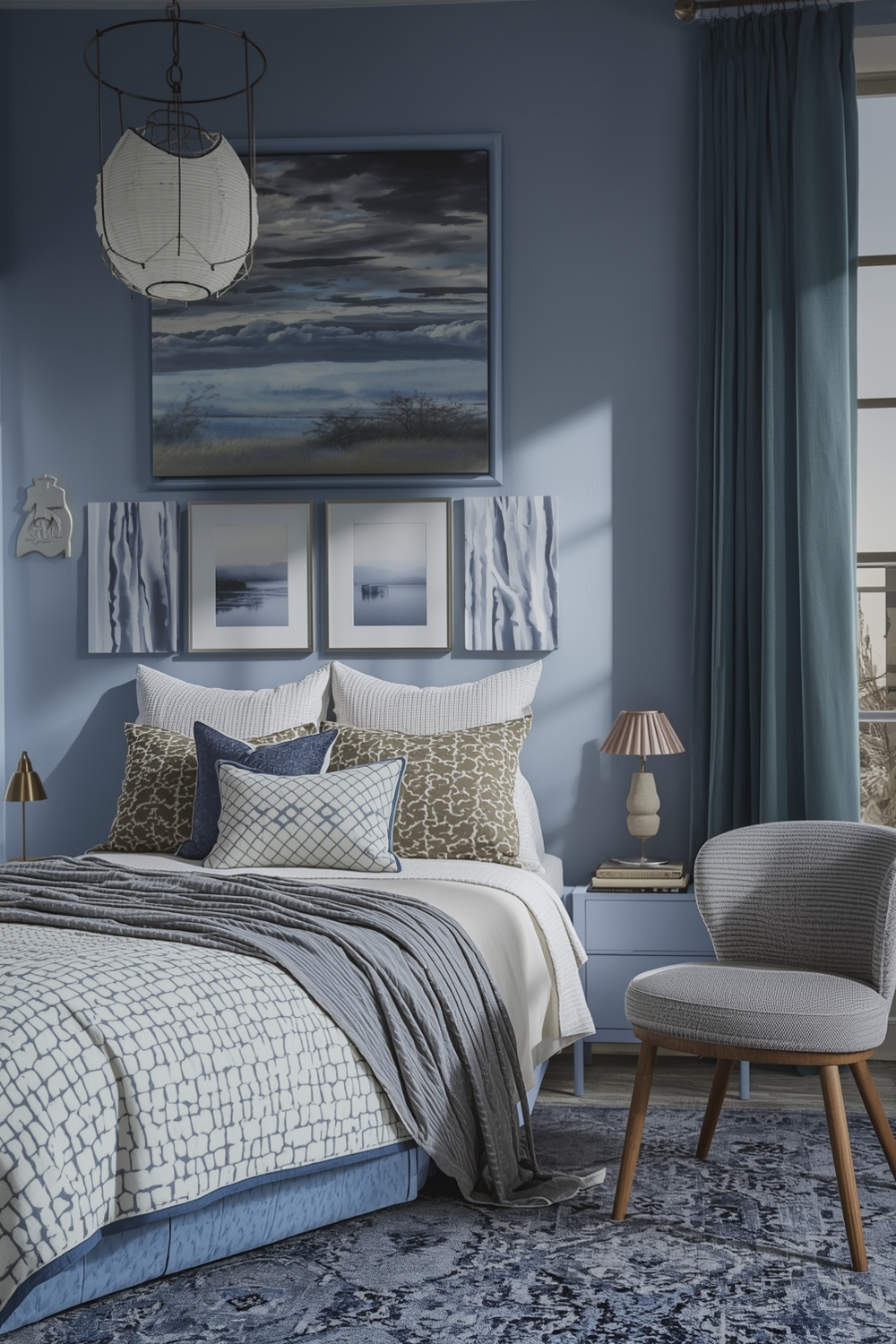 Stylish Blue Bedroom Layouts