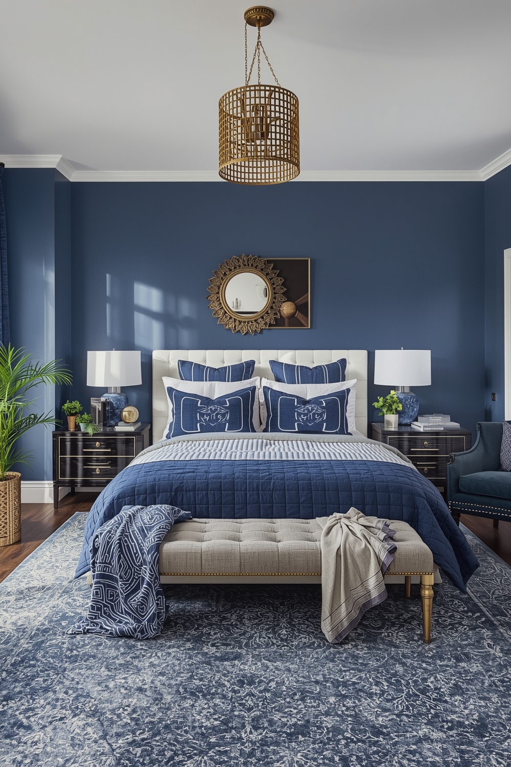 Stylish Blue Bedroom Layouts