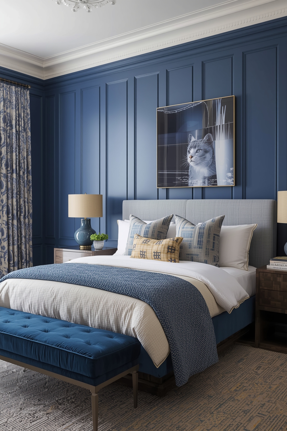 Stylish Blue Bedroom Layouts
