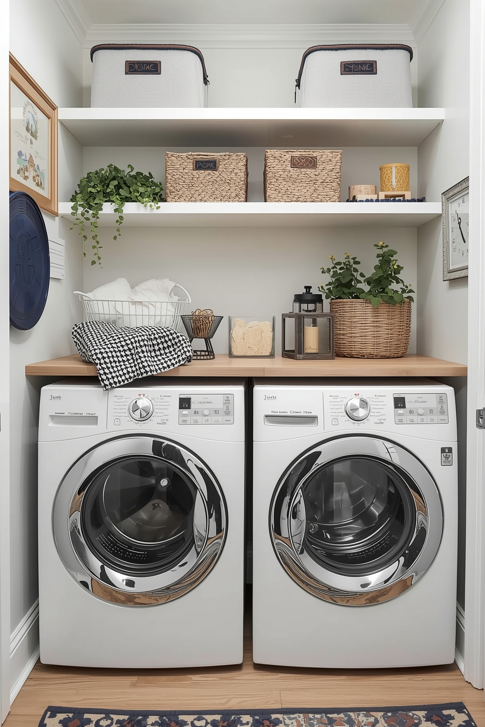 Stylish Laundry Room Storage