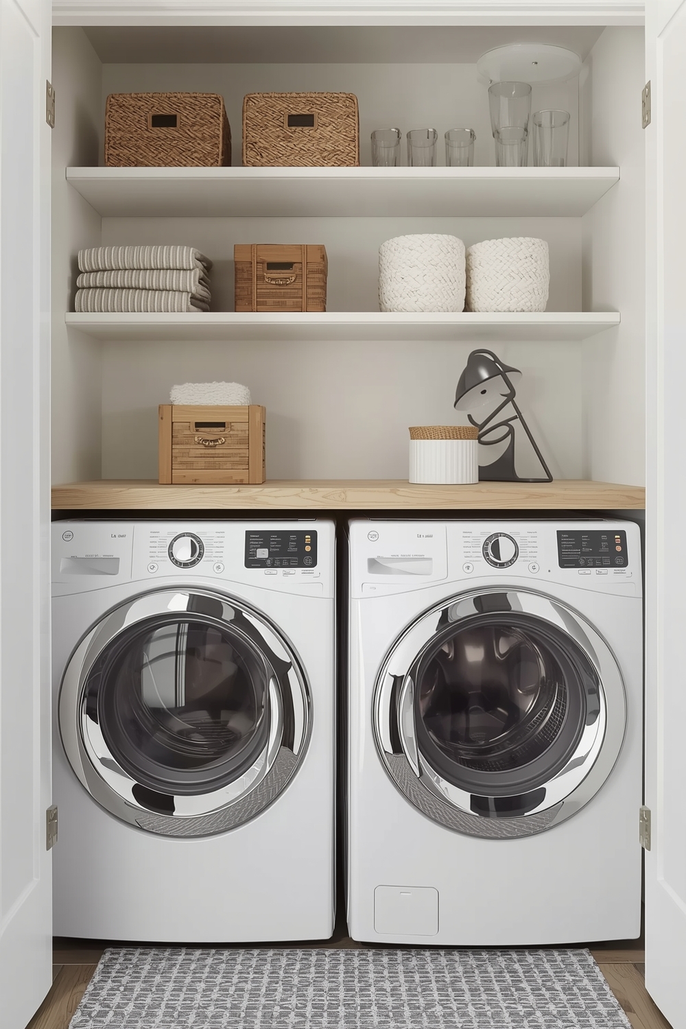 Stylish Laundry Room Storage