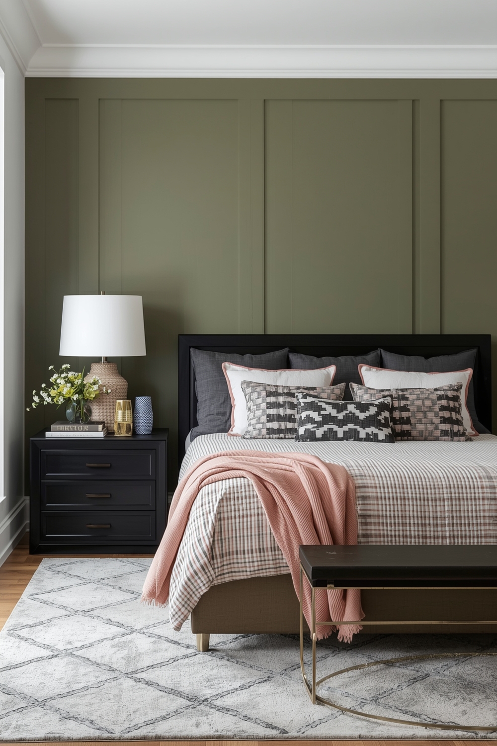Stylish Olive Green Bedroom Designs