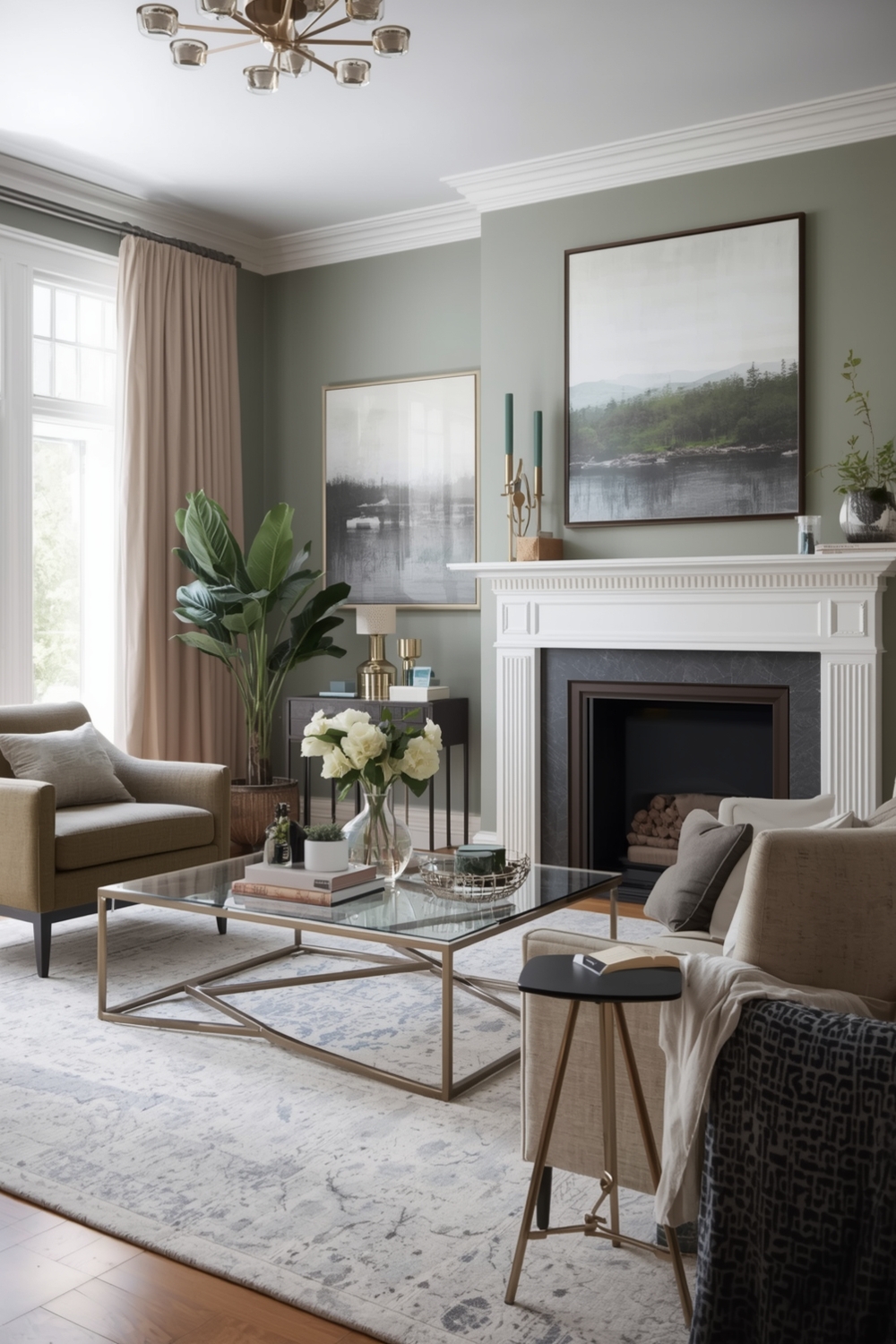Stylish Sage Green Living Room Designs