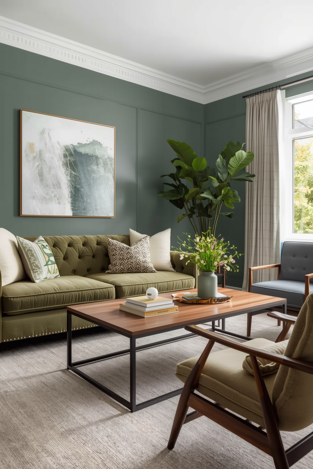 Stylish Sage Green Living Room Layouts