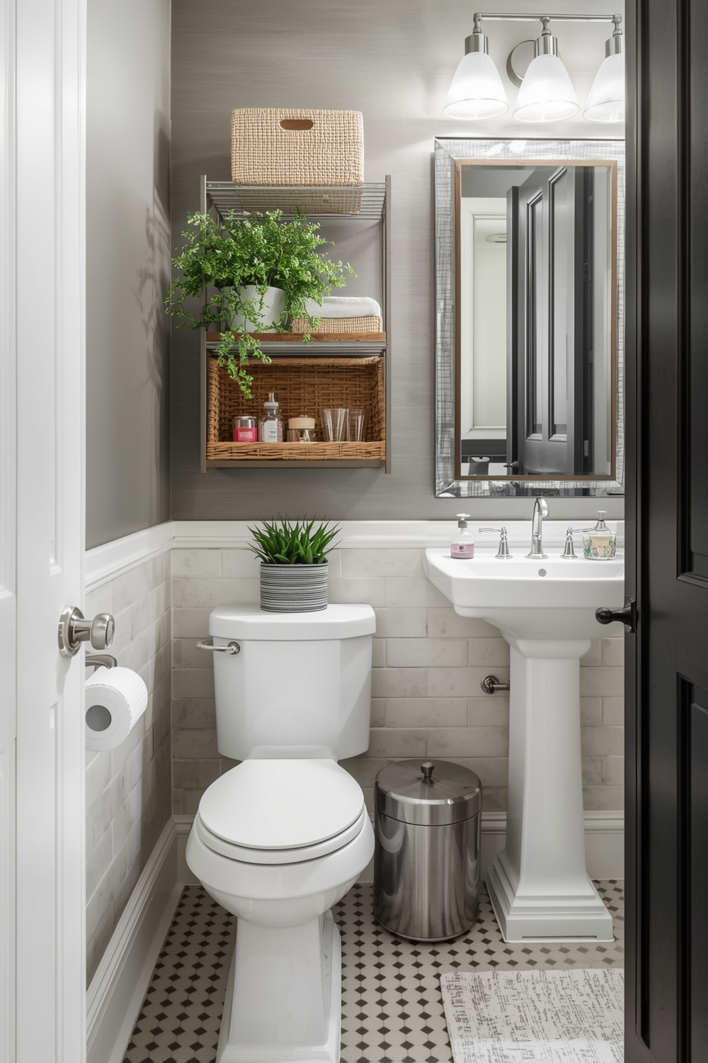 Stylish Small Bathroom Organization