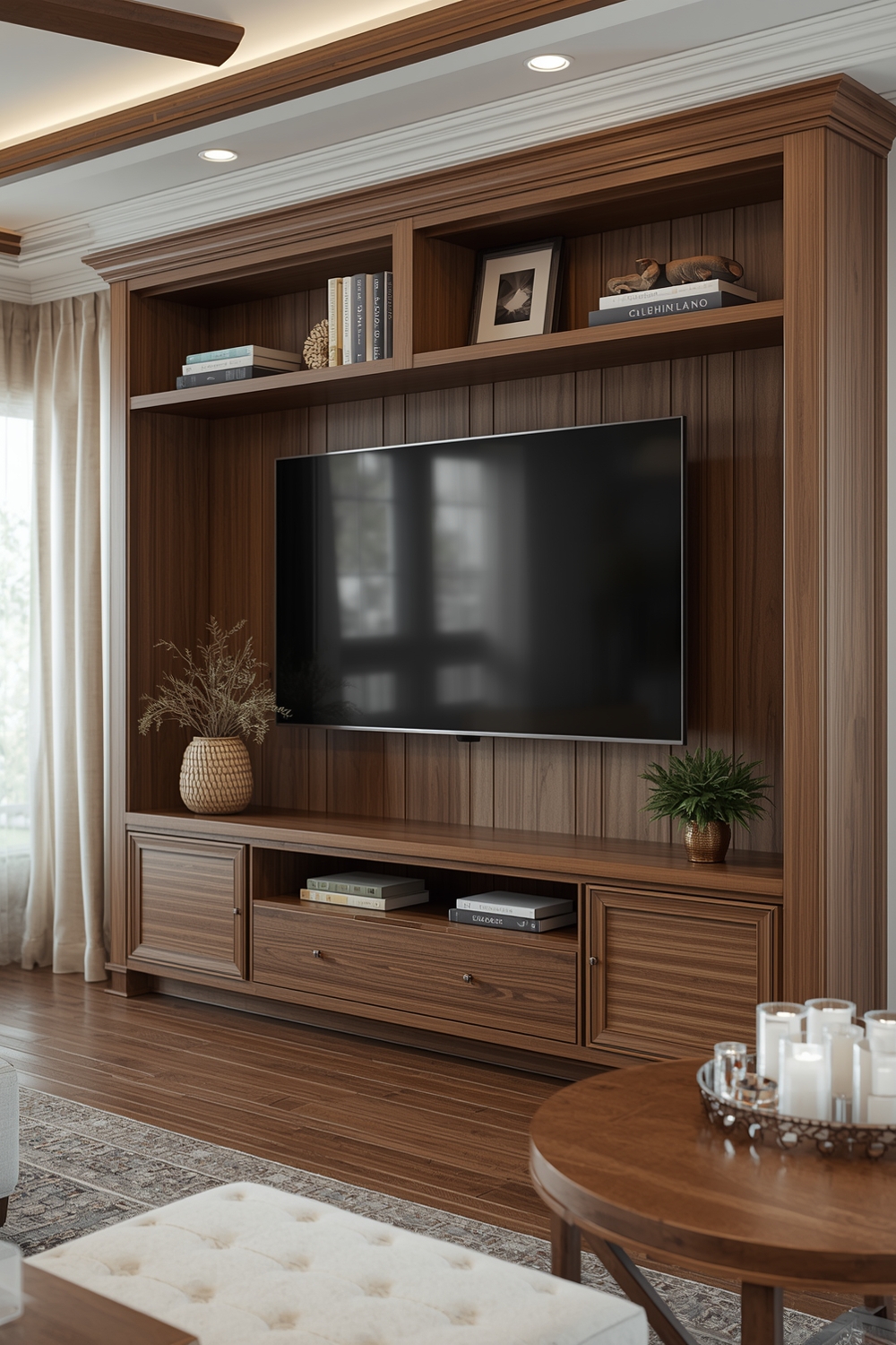 TV Wall Layouts with Storage