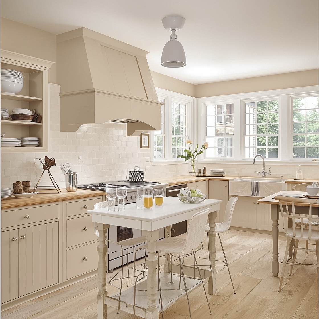 Beige Kitchen Cabinet Color