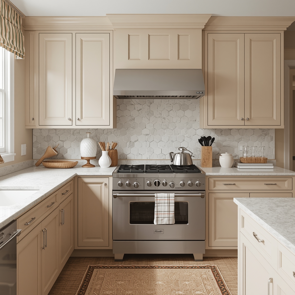 Beige Kitchen Cabinet Color