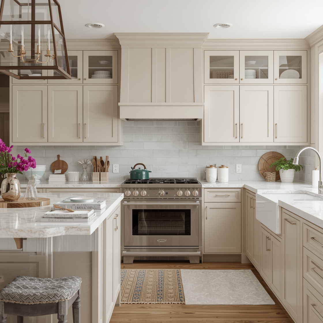 Beige Kitchen Cabinet Color