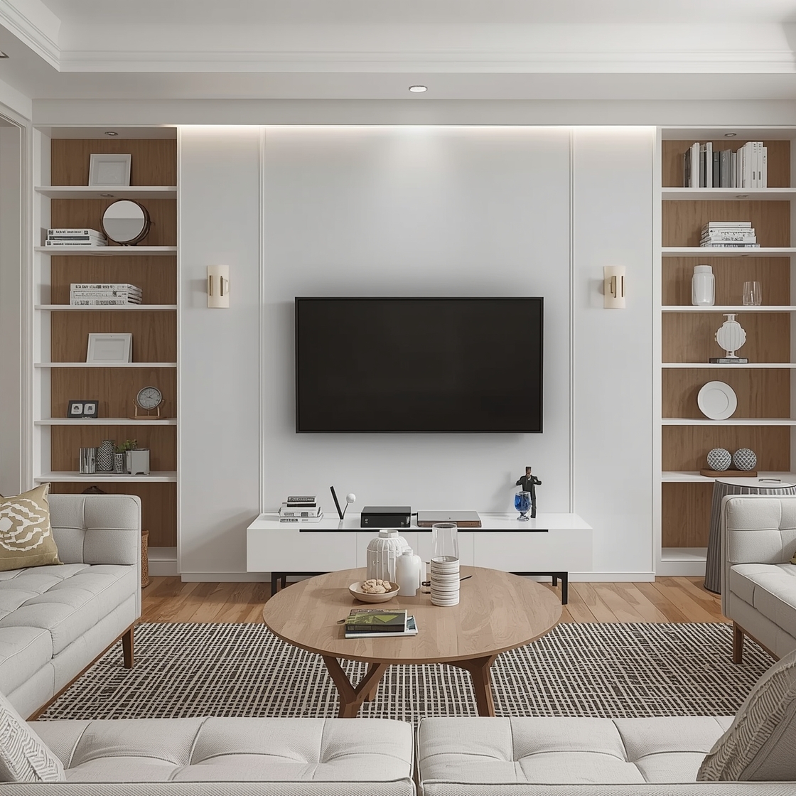 Living room tv wall