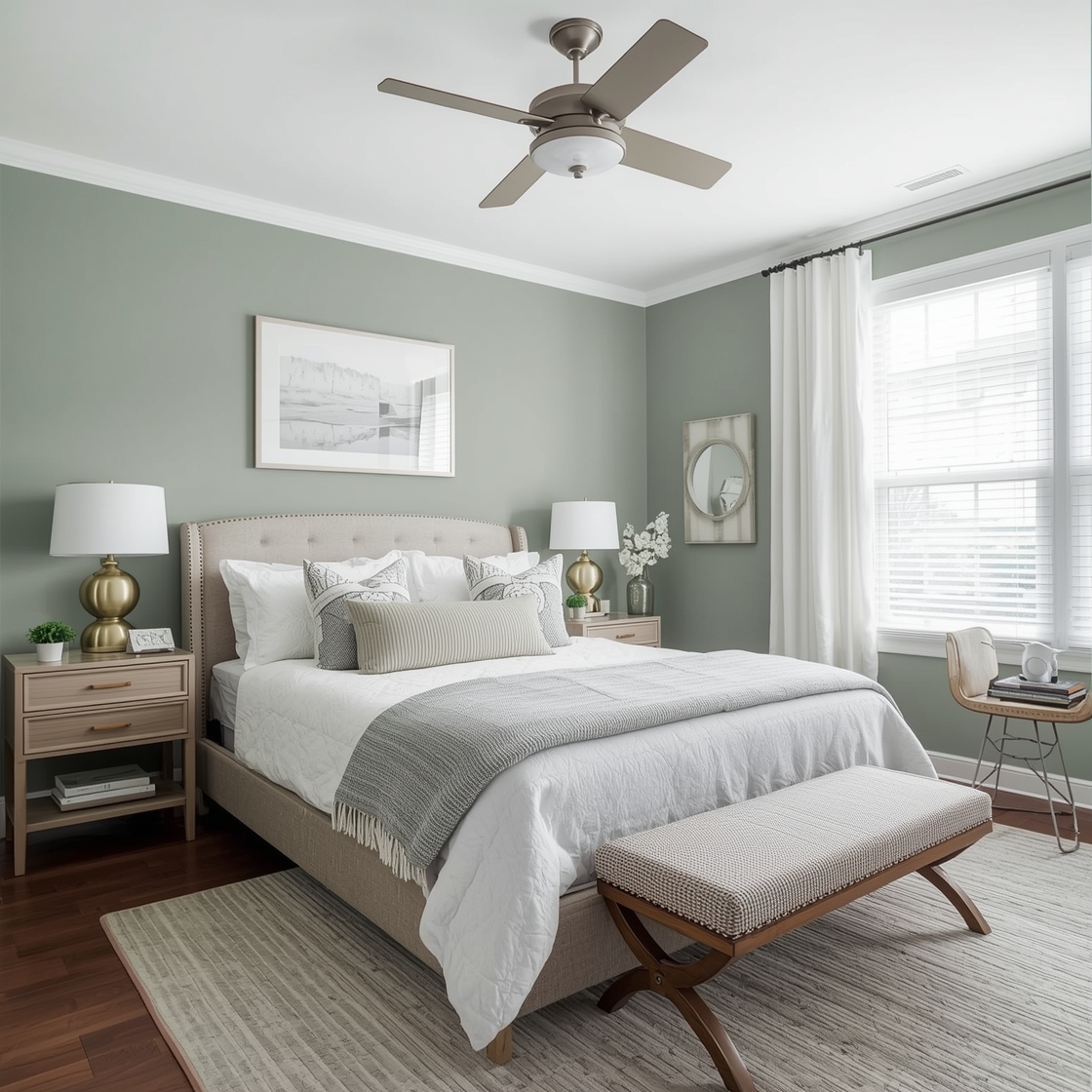 Sage Green Bed room