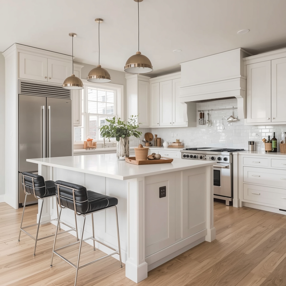 White Oak White Kitchen