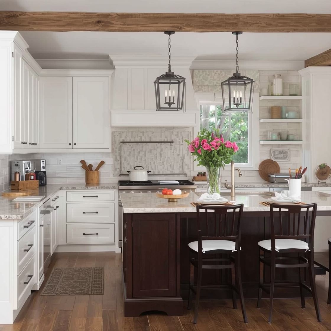 White Oak White Kitchen