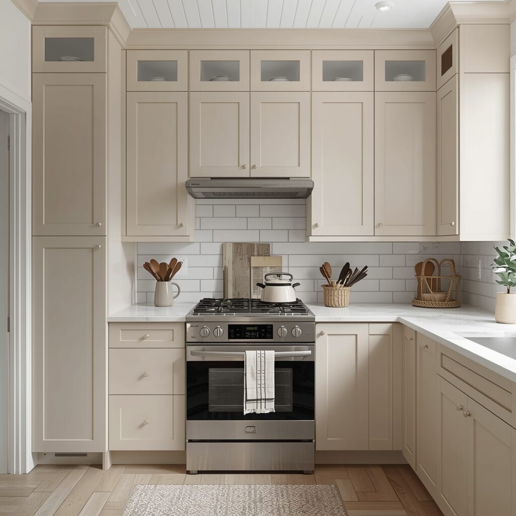 Beige Kitchen Cabinet Color