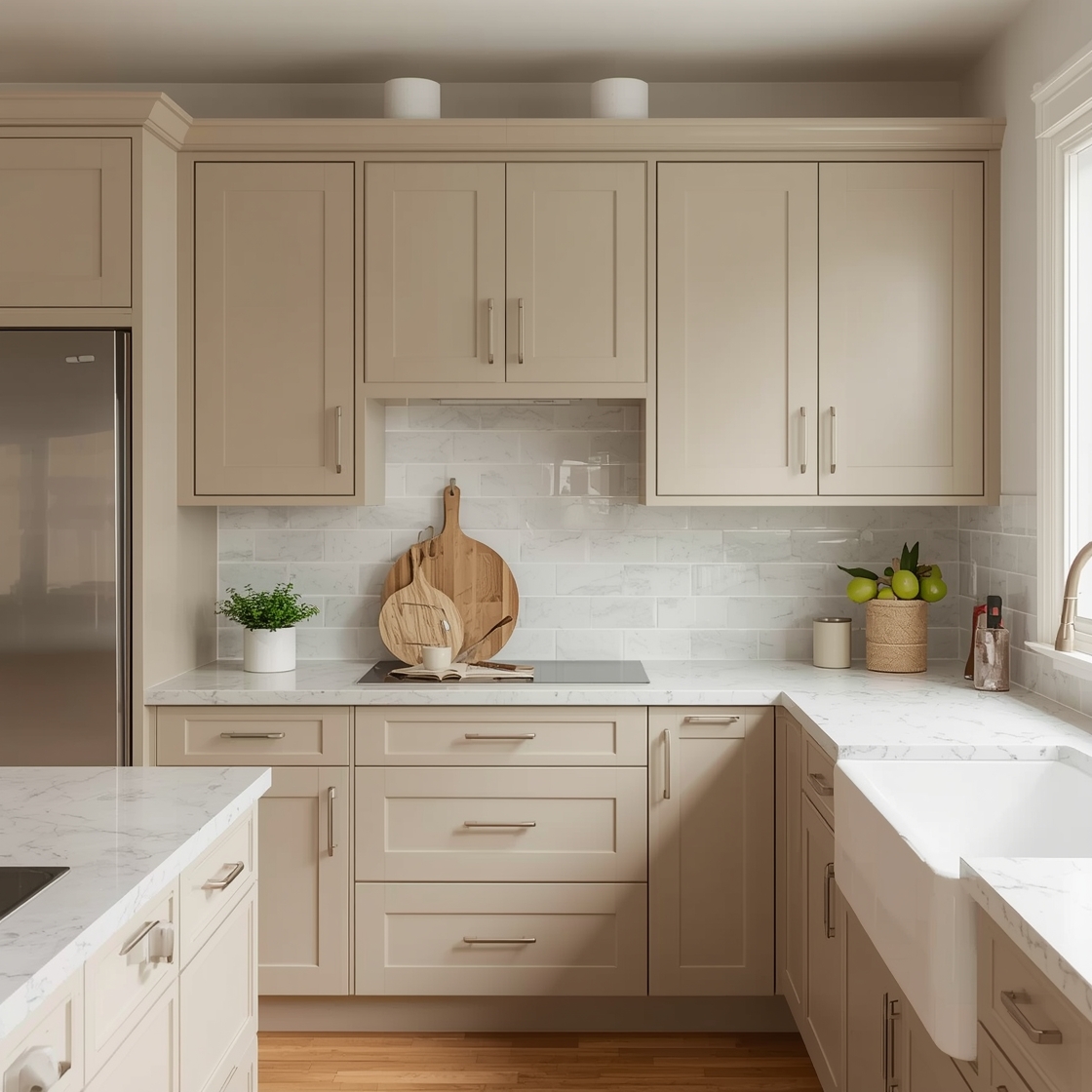 Beige Kitchen Cabinet Color