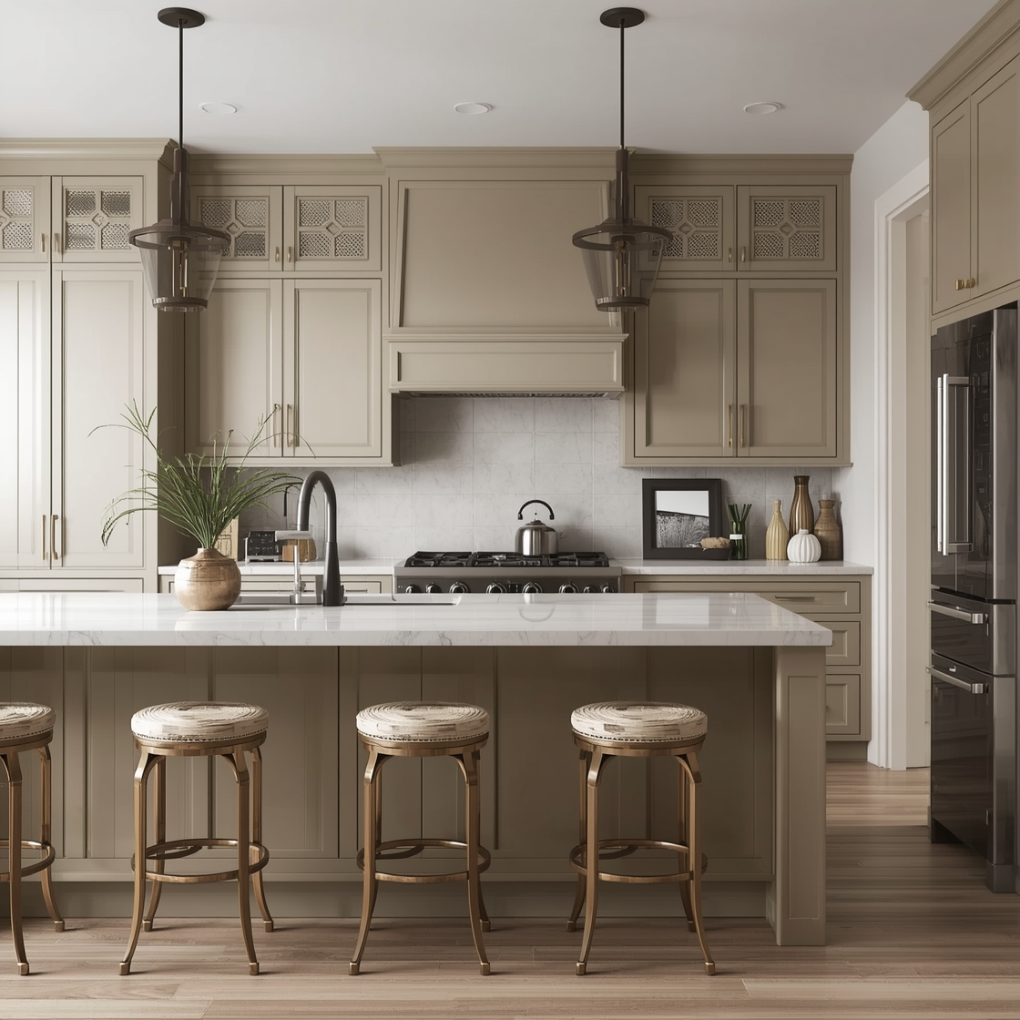 Beige Kitchen Cabinet Color