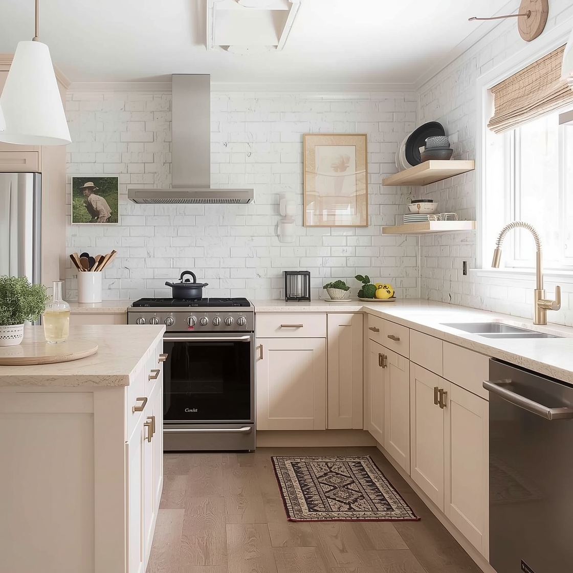 Beige Kitchen Cabinet Color