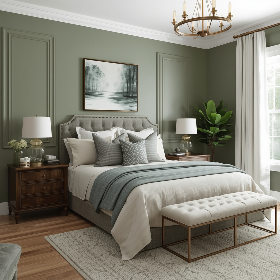 Sage Green Bedroom